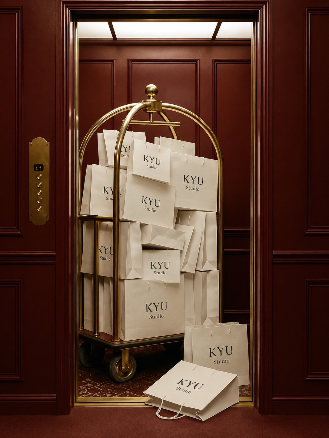 Detalle de marca de KYU Studio